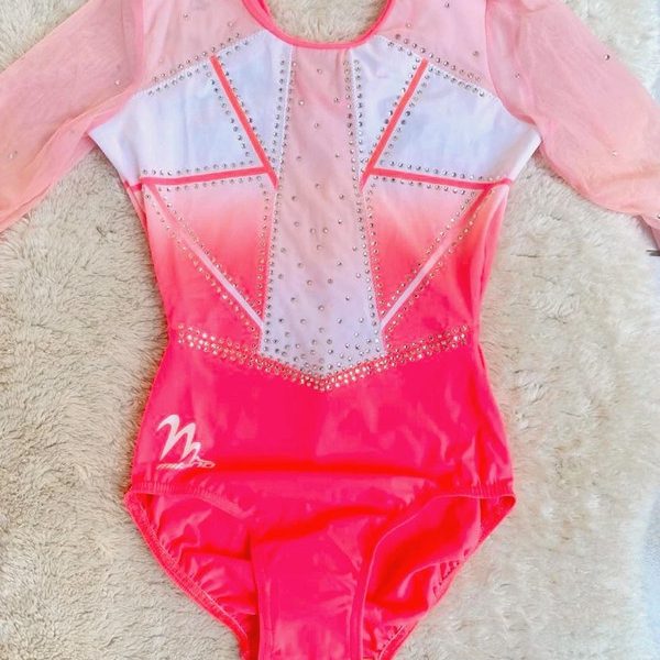 Justaucorps Milano Bazaar rose & blanc