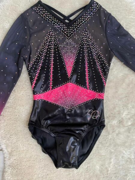 Justaucorps Sparkle&Dream noir & rose