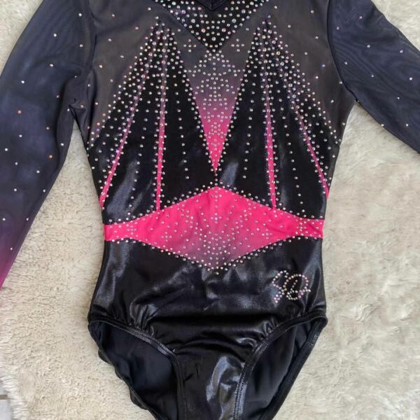 Justaucorps Sparkle&Dream noir & rose