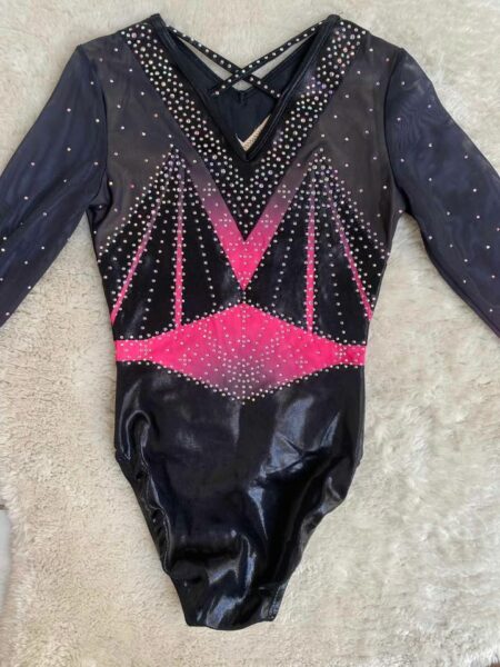 Justaucorps Sparkle&Dream noir & rose – Image 2