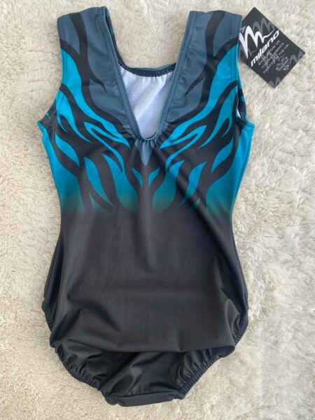 Justaucorps Milano noir turquoise – Image 2