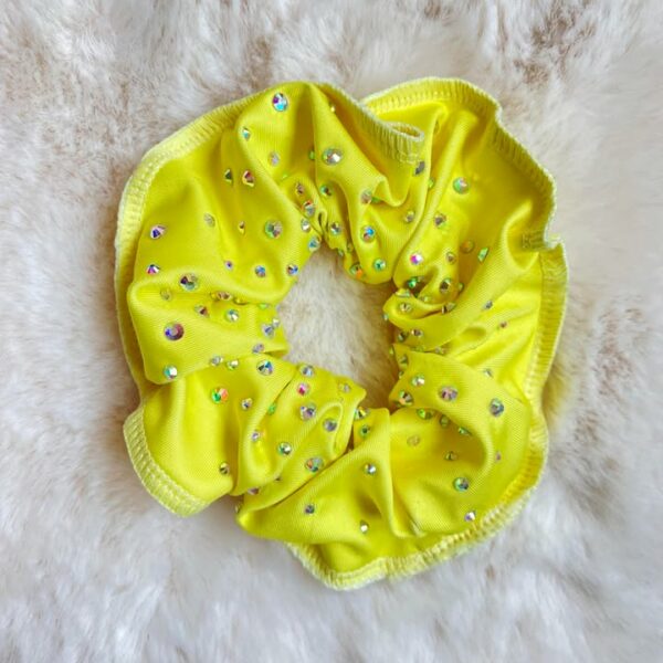 Chouchou strassé jaune