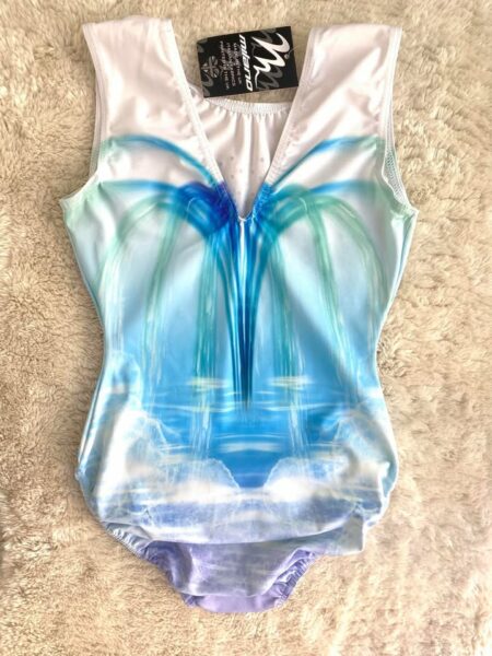 Justaucorps Milano blanc & bleu – Image 2