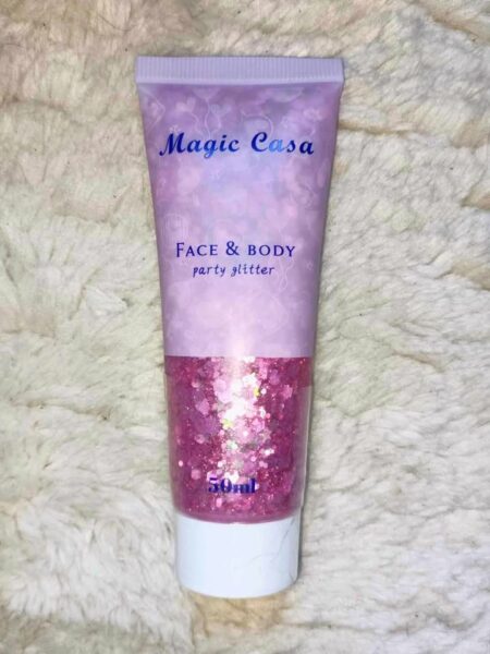 Gel pailleté rose