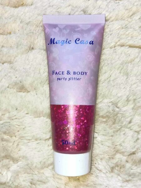 Gel pailleté fuchsia