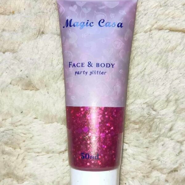 Gel pailleté fuchsia