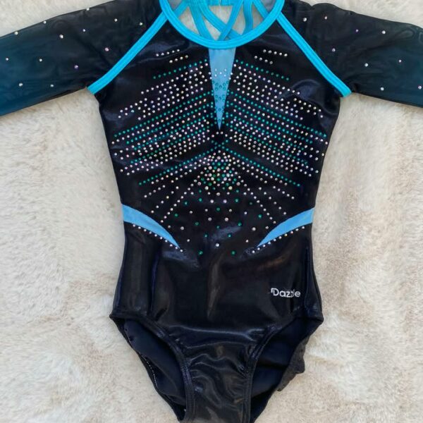 Justaucorps gym compétition manches longues Dazzle