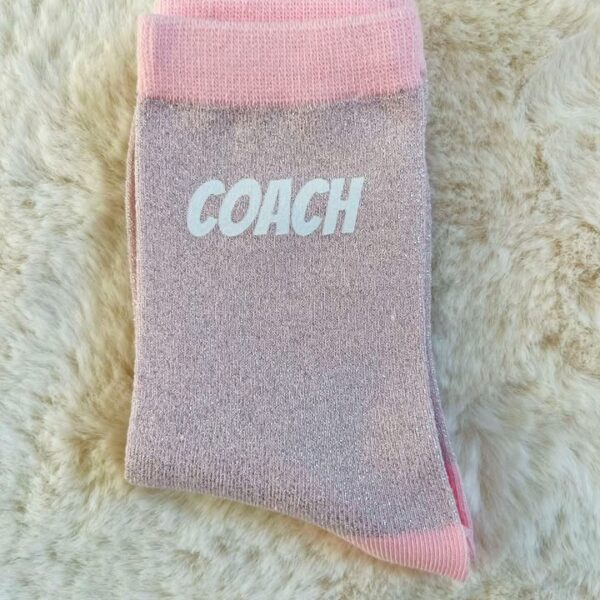 Accessoires gymnastique chaussettes pailletées coach