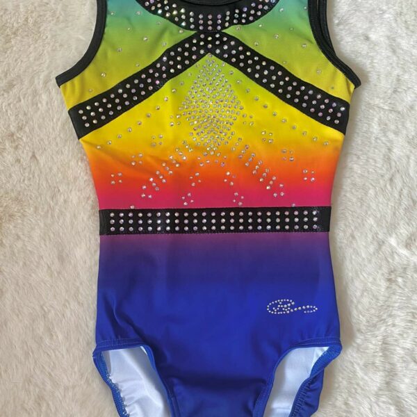 Justaucorps sans manche RC Leotards Rainbow