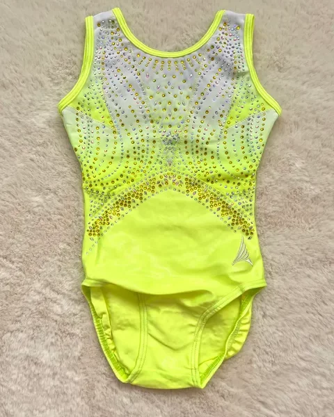 Justaucorps Ac Eiffel sans manches Neon Jaune